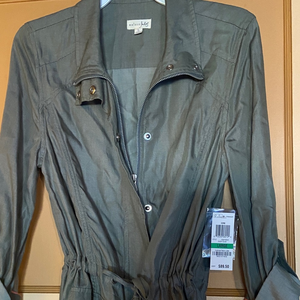 Maison Jules Olive Utility Jacket SALE!! - Picture 2 of 6